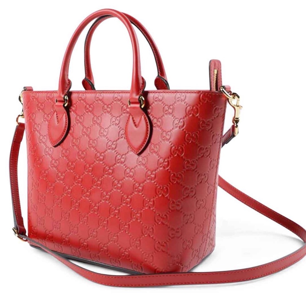 SOLD! NEW! Gucci Signature Leather Tote - Picture 1 of 7